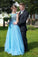 Chic Bateau Sleeveless Floor-Length Backless Beading Prom Dress with Bow WK599