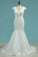 Mermaid Wedding Dresses V-Neck Organza With Lace