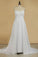 Sweetheart Pleated Bodice A Line Wedding Dress With Flowing Chiffon Skirt Beaded