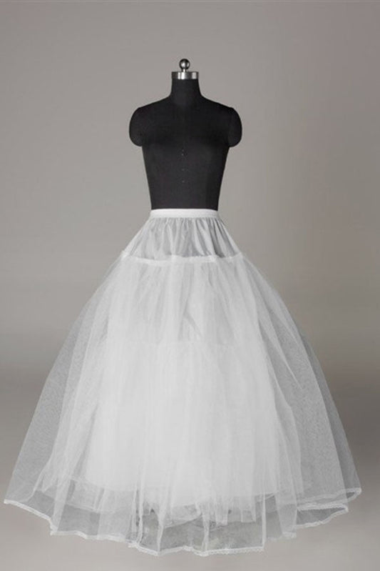 Cute Tulle Netting Ball-Gown 2 Tier Floor Length Slip Style Wedding Petticoats P01