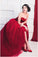 New Style Red Tulle Lace up Sweetheart Strapless Beads Ball Gown Prom Quinceanera Dress WK512