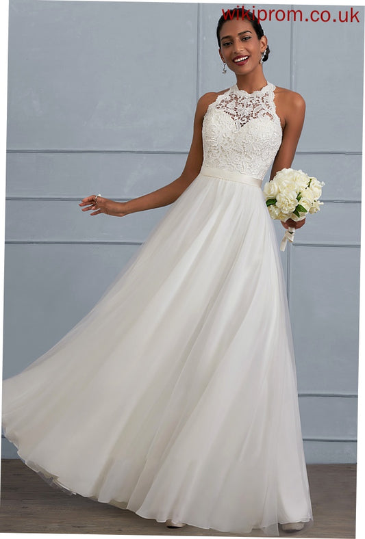 Wedding Dresses Scoop Neck Tulle Alexia Floor-Length Dress Wedding A-Line