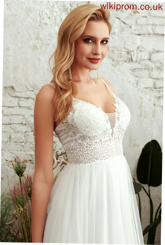 Floor-Length Joselyn Dress V-neck Wedding Wedding Dresses A-Line