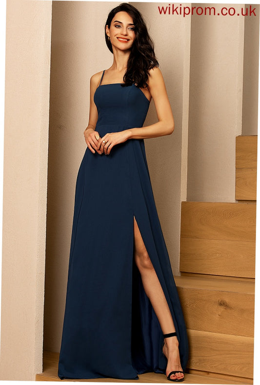 Floor-Length Fabric Length Silhouette Square A-Line Neckline Straps&Sleeves Danielle V-Neck Floor Length Natural Waist Bridesmaid Dresses