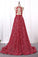 2024 Prom Dresses Mermaid Scoop Lace With Applique Detachable