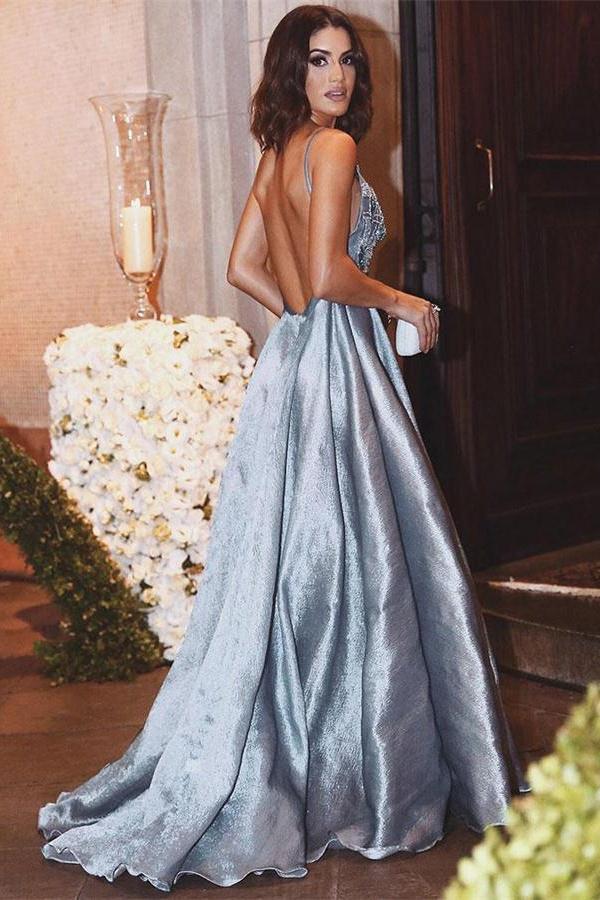 Ball Gowns Backless Spaghetti Straps Sweet 16 Dress Prom Dress Sexy Gown For Teens P23