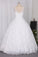 New Wedding Dress Ball Gown Spaghetti Straps Floor-Length  Lace Zipper Back