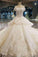 Luxurious Wedding Dresses Off The Shoulder A-Line Royal Train Lace Up