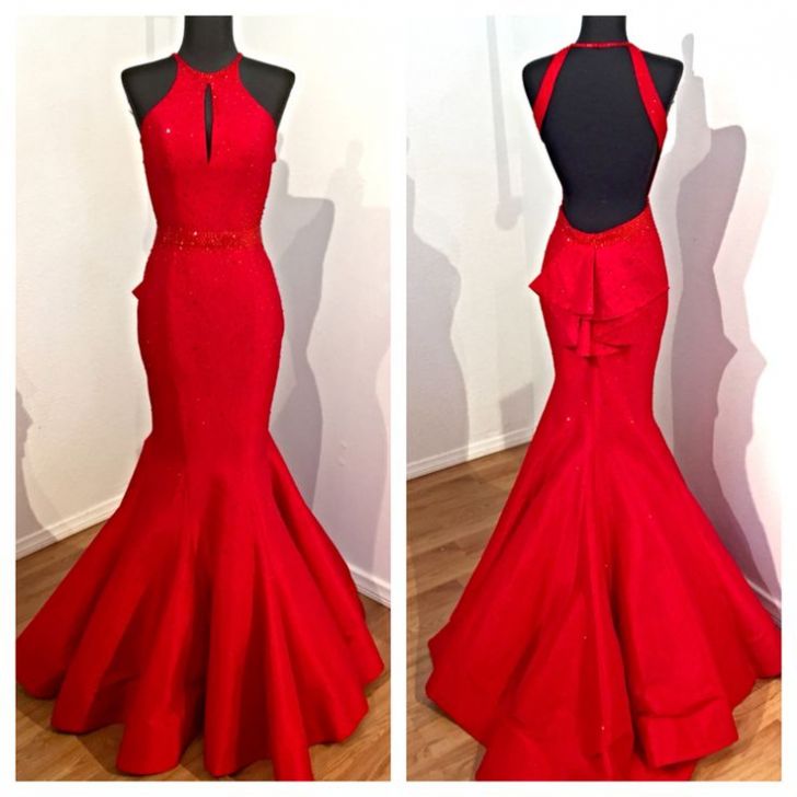 Mermaid Red Prom Dress Long Prom Dresses Charming Prom Dresses prom dresses WK855