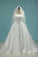Satin Strapless Beaded Waistline Wedding Dresses A Line Covered Button