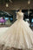 Marvelous Wedding Dresses A Line With Beading Royal LuxuryTrain Mid-Length Sleeves
