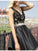 Black Lace Deep V-neck Backless Beading Short Homecoming Cocktail Dress WK672
