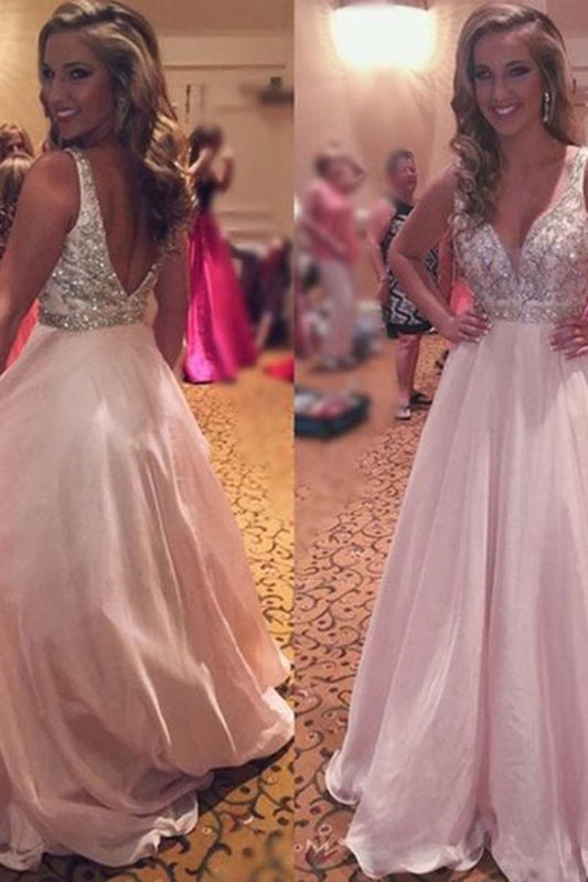 Gorgeous Prom Dresses A-Line Straps With Beadings