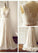 Charming Backless A-Line Open Back Sleeveless Long Chiffon White V-Neck Prom Dresses WK826