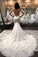 Mermaid/Trumpet Sweetheart Tulle Wedding Dresses With Appliques Zipper Up