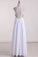 New Arrival Scoop Open Back Prom Dresses Chiffon With Applique
