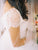 A-Line Short Sleeve Long Ivory Tulle Sweetheart Beaded Cute Backless Wedding Dresses WK335