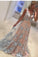 Lace Evening Dresses A-Line V-Neck Floor-Length With Belt