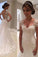 New Arrival Mermaid/Trumpet V-Neck Tulle Wedding Dresses With Applique Short Sleeves