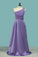 Chic Bridesmaid Dresses One Shoulder Floor Length Satin