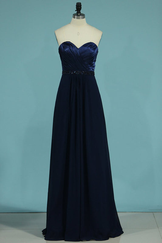 New Arrival Bridesmaid Dresses Sweetheart Chiffon With Satin Bodice A Line