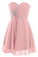 Short Strapless Sweetheart Prom Dress Crystal D0371