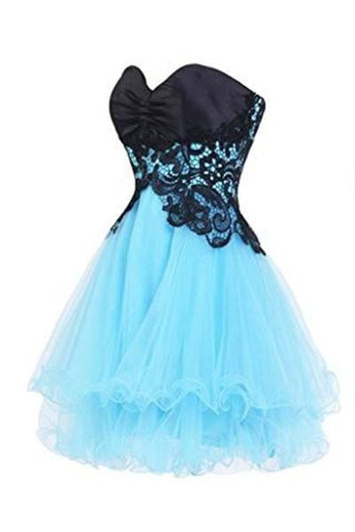 Sweetheart Bridesmaid Short Prom Homecoming Party Dresses For Juniors WK216