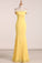 Prom Dresses Boat Neck Mermaid Chiffon With Applique Floor Length
