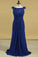 Sheath Bateau With Beads And Ruffles Mother Of The Bride Dresses Chiffon