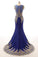 Sleeveless Evening Dress Long Mermaid Prom Gown EXU028