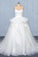 Ball Gown Sweetheart Tulle Wedding Dress, Gorgeous Sweep Train Bridal Dresses
