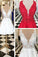 Stylish V-neck Sleeveless White Lace Short Homecoming Dress Beaded WK486