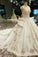 Marvelous Satin High Quality Floral Wedding Dresses Lace Up Scoop Neck With Appliques