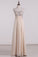 Sweetheart A Line Prom Dresses Beaded Bodice Chiffon Floor Length