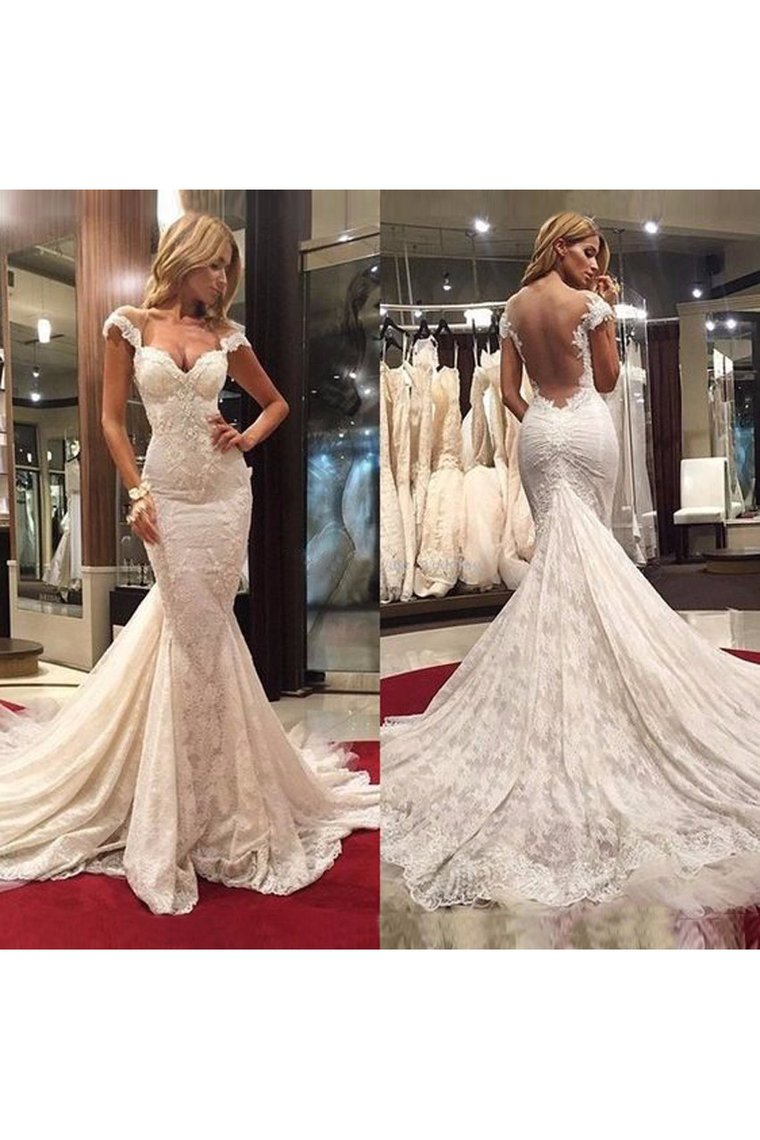 Wedding Dresses Mermaid Off The Shoulder Lace With Applique