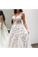Spaghetti Strap Sweetheart Neck Beach Wedding Dresses 30D Appliqued Bridal Dresses