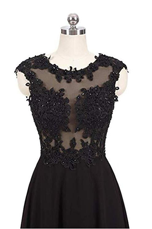 A Line Ombre Lace Appliques Prom Dresses Long Cheap Evening Dresses WK851