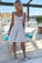 A Line Spaghetti Straps Short Sleeveless Sweetheart Silver Homecoming Party Dresses H1289