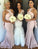 Special Mermaid Long Pink Bridesmaid Dress with Open Back WK618
