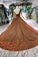 Ball Gown Long Prom Dresses One Shoulder Lace up Sequins Beads Quinceanera Dress WK969