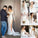 Ball Gown Long Sleeve Ivory Satin Wedding Dresses with Lace Long Bridal Dresses WK721