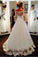 Ball Gown Long Sleeve Off the Shoulder Wedding Dresses Lace Appliques Bridal Dresses W1034