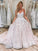 Ball Gown Pink Spaghetti Straps Sweetheart Wedding Dresses Tulle Bridal Gown WK720