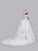 Stunning Ball Gown Strapless Wedding Dress with Embroidery Handmade Flower Lace-up WK450