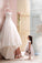 Charming Sweetheart Lace Appliques High-Low Tulle A-Line Wedding Gown WK116