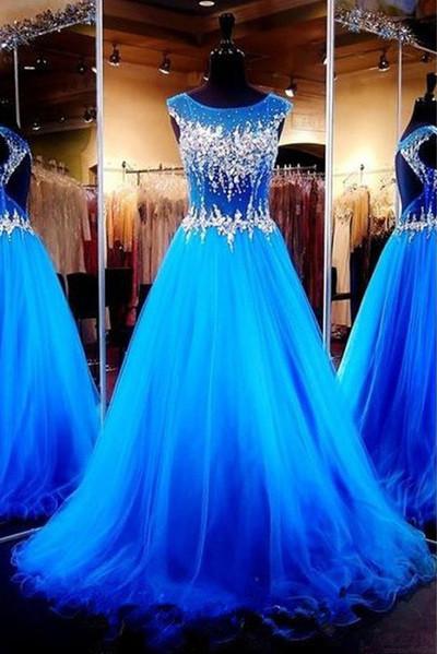 A-line Tulle evening Prom dresses On Sale Prom Dress Prom Dresses Online