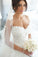 Elegant Strapless Sweetheart Long Wedding Dress With Beading Lace Appliques W1009