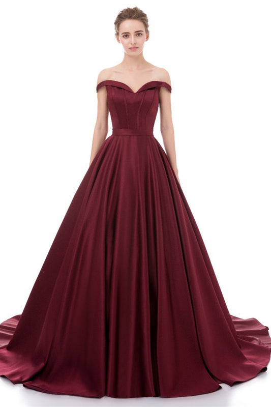 Elegant Prom Dress Sleeveless Prom Dress Burgundy Evening Dress Evening Party Dress WK212