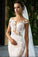 Mermaid Light Pink Backless Lace Appliques Wedding Dresses Short Sleeve Bridal Dress WK510