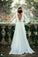 Chiffon Elegant Sexy Long Sleeves and Flirty P-a-boo Back Wedding Dress WK67